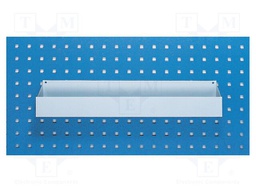 Container: in-tray; 456x50x100mm; perforated table
