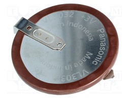 Re-battery: Li; VL3032; 3V; 100mAh; Leads: 2pin; Ø30x3.9mm; -20÷60°C