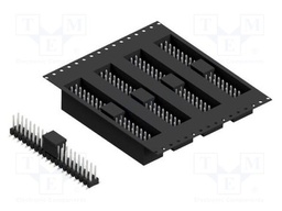 Connector: pin strips; pin header; male; PIN: 40; 2.54mm; SMT; 2x20