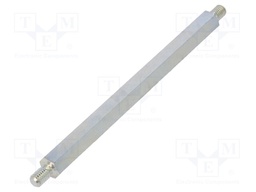 Screwed spacer sleeve; 95mm; Ext.thread: M5; hexagonal; steel