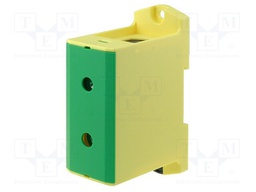 Splice terminal: rail; 35÷240mm2; ways: 1; terminals: 2; Width: 37mm
