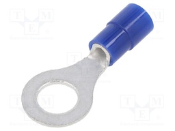 Tip: ring; M6; Ø: 6.4mm; 1.04÷2.63mm2; crimped; for cable; insulated