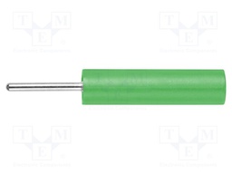Socket; 4mm banana; 20A; 1kV; 38mm; green; nickel plated; -25÷80°C