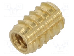 Threaded insert; brass; M2; BN: 37915; L: 4.8mm; TRISERT®