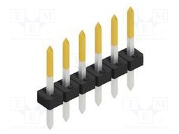 Connector: pin strips; pin header; male; PIN: 6; 2mm; THT; 1x6; 100V