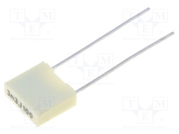Capacitor: polyester; 3.3nF; 63VAC; 100VDC; Pitch: 5mm; ±5%