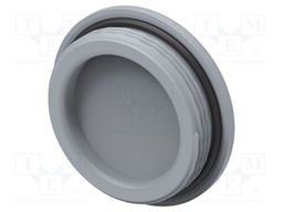 Stopper; polyamide; grey; IP68; Entrelec; Gland: M40; 8mm; Pitch: 1.5