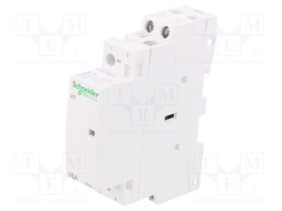 Contactor: 2-pole installation; NO x2; 220VAC; 16A; DIN; ICT; 500V