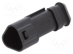 Connector: automotive; ML-XT; plug; male; Size: 16; PIN: 3; IP69K