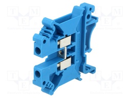 Splice terminal: rail; 0.2÷4mm2; ways: 1; terminals: 2; blue; 800V