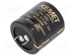 Capacitor: electrolytic; 470uF; 350VDC; ESR: 302mΩ; SNAP-IN; ±20%