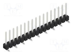 Connector: pin strips; pin header; male; PIN: 17; 2.54mm; SMT; 1x17