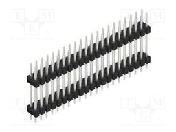 Connector: pin strips; pin header; male; PIN: 42; 2.54mm; THT; 2x21