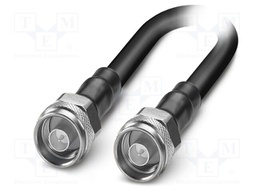 Cable; N male,both sides; FRNC; shielded connectors; black; 5m