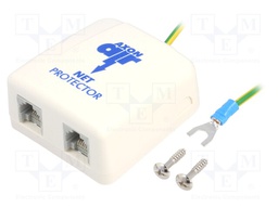 Arrester: for telecommunications networks; RJ45; 5V; 5kA