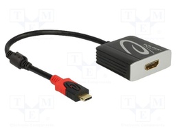 Adapter; HDMI socket,USB C plug; HDMI 2.0,High Speed; 0.2m