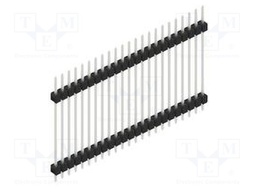 Connector: pin strips; pin header; male; PIN: 23; 2.54mm; THT; 1x23