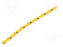 Rope; polypropylene; Ørope: 4mm; L: 50m; with a core; yellow