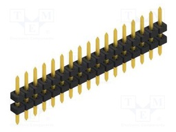 Connector: pin strips; pin header; male; PIN: 17; 2mm; THT; 1x17