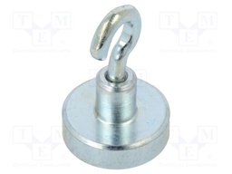 Magnet: permanent; hard ferrite; 18N; 16mm; with hook