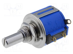 Potentiometer: shaft; multiturn; 5kΩ; 2W; ±5%; 6.35mm; linear; IP40