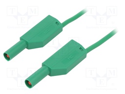 Test lead; PVC; 2m; green; 19A; 1kV; Cond.cross sec: 1mm2