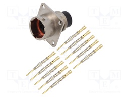 Connector: circular; Series: RT360; socket; male; PIN: 10; IP67