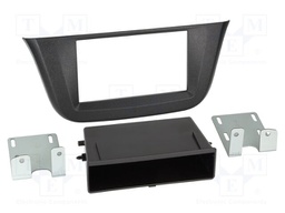 Radio frame; Iveco; 2 DIN; black