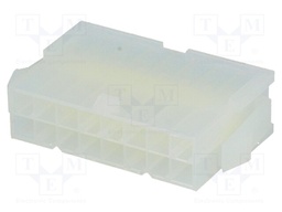 Plug; wire-wire; male; Mini-Fit Jr; 4.2mm; PIN: 16; w/o contacts