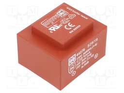 Transformer: encapsulated; 10VA; 230VAC; 24V; 24V; 208mA; 208mA