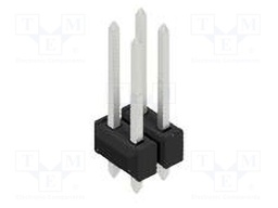 Connector: pin strips; pin header; male; PIN: 4; 2.54mm; THT; 2x2