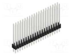 Connector: pin strips; pin header; male; PIN: 40; 1.27mm; THT; 2x20