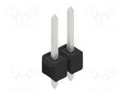 Connector: pin strips; pin header; male; PIN: 2; 2.54mm; THT; 1x2