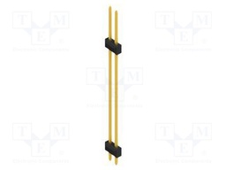 Connector: pin strips; pin header; male; PIN: 2; 2.54mm; THT; 2x1