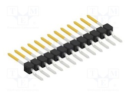 Connector: pin strips; pin header; male; PIN: 13; 2.54mm; SMT; 1x13