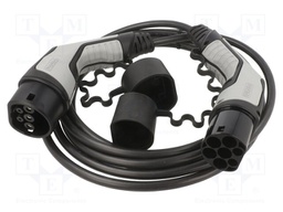 Cable: eMobility; 250V; 8kW; wires,Type 2; IP44; 5m; 32A; -40÷50°C