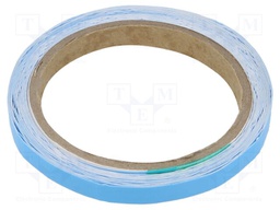 Tape: heat transfer; W: 9mm; L: 25m; Thk: 0.25mm; 0.6W/mK; white
