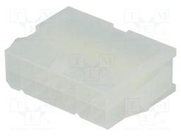 Plug; wire-wire; male; Mini-Fit Jr; 4.2mm; PIN: 14; w/o contacts