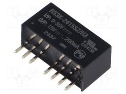 Converter: DC/DC; 3W; Uin: 9÷36V; Uout: 15VDC; Iout: 200mA; SIP8
