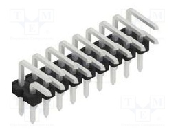 Connector: pin strips; pin header; male; PIN: 18; 2.54mm; THT; 2x9