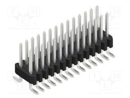 Connector: pin strips; pin header; male; PIN: 28; 1.27mm; SMT; 2x14