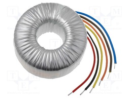 Transformer: toroidal; 300VA; 230VAC; 55V; 55V; 2.727A; 2.727A