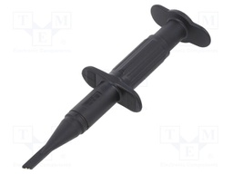 Clip-on probe; hook type; 3A; black; 1kV; 4mm; Overall len: 122mm