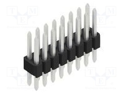 Connector: pin strips; pin header; male; PIN: 16; 1.27mm; THT; 2x8