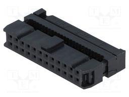 Plug; IDC; female; PIN: 24; IDC; for ribbon cable; 1.27mm