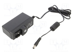 Power supply: switched-mode; voltage source; Out: 5,5/2,1; plug