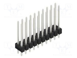 Connector: pin strips; pin header; male; PIN: 20; 2.54mm; THT; 2x10