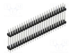 Connector: pin strips; pin header; male; PIN: 50; 2mm; THT; 2x25