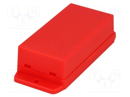 Enclosure: multipurpose; X: 45.6mm; Y: 90mm; Z: 27.5mm; ABS; red