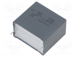 Capacitor: polypropylene; DC-Link; 8uF; ESR: 7.3mΩ; C4AQ; THT; ±5%